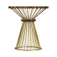 Camden Round Brass Side Table