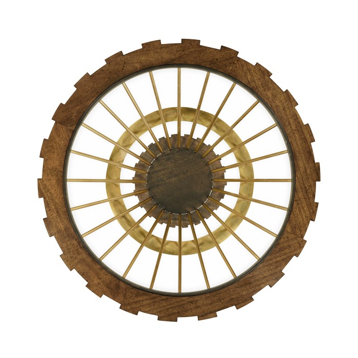 Camden Round Brass Side Table