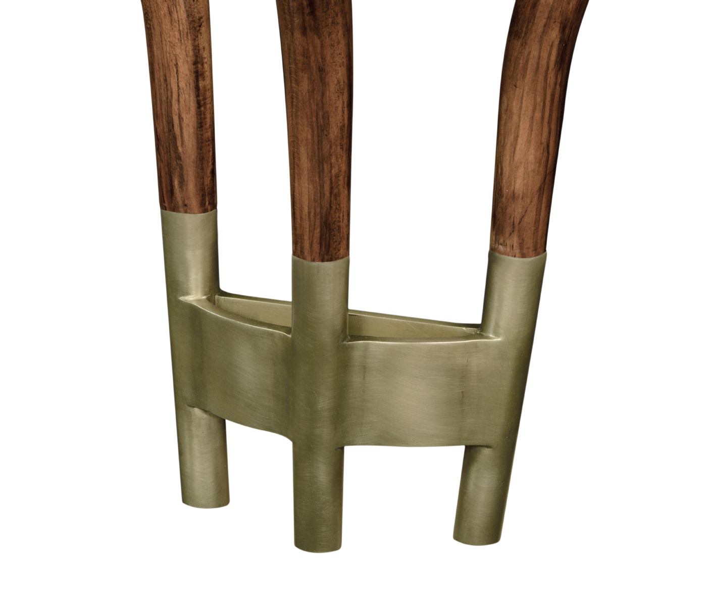 Hyedua wood demilune wall bracket console