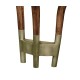 Hyedua wood demilune wall bracket console