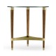 Hyedua & Glass Round Lamp Table