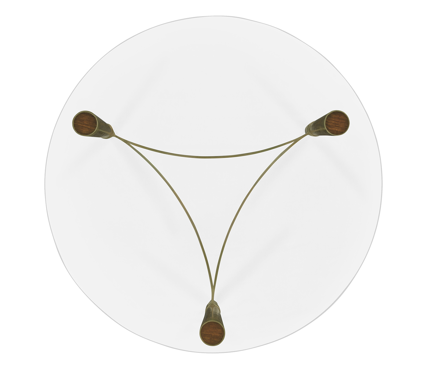 Hyedua & Glass Round Lamp Table