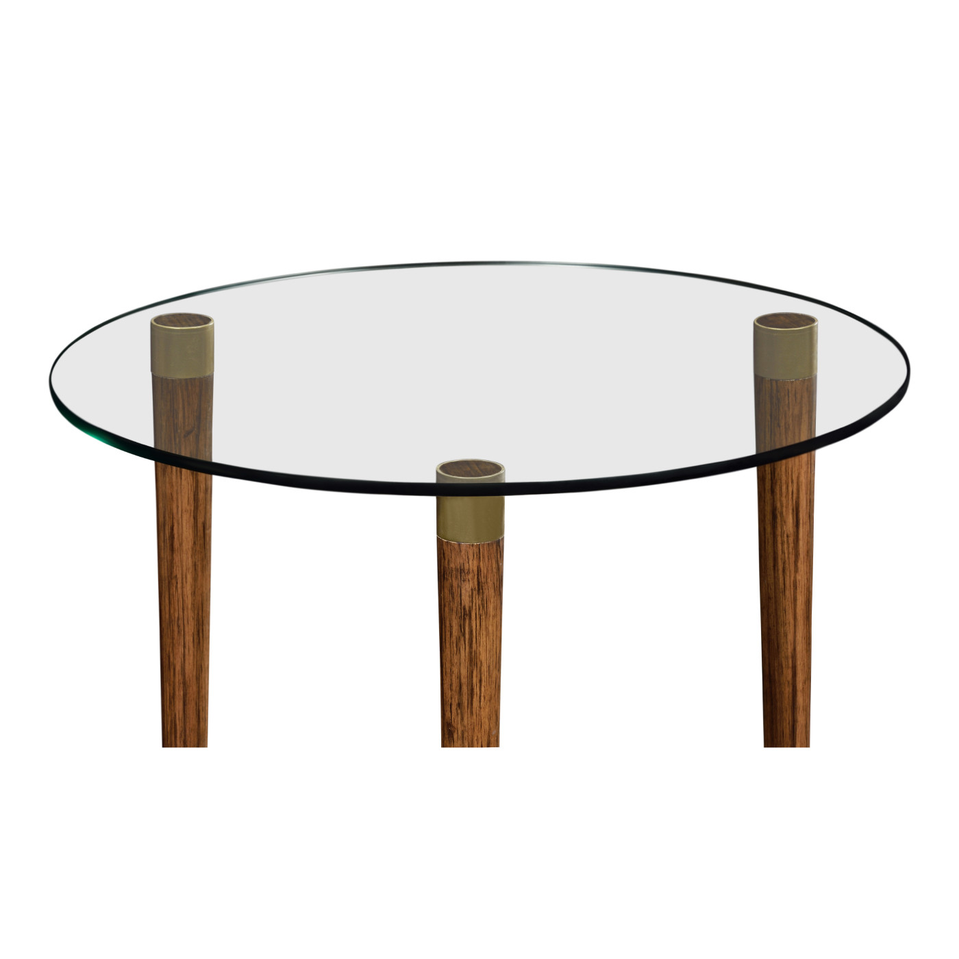 Hyedua & Glass Round Lamp Table