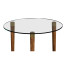 Hyedua & Glass Round Lamp Table