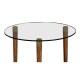Hyedua & Glass Round Lamp Table