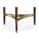 Hyedua & Glass Round Lamp Table