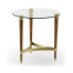 Hyedua & Glass Round Lamp Table