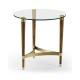 Hyedua & Glass Round Lamp Table