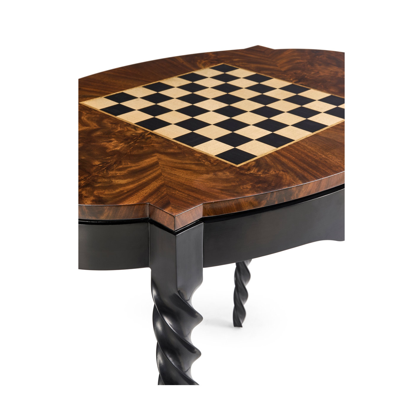 Black Barleytwist Game Table