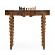 Walnut Barleytwist Game Table