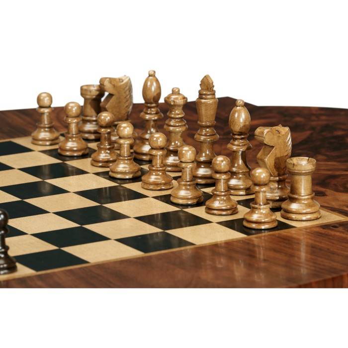 Walnut Barleytwist Game Table