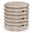 Octagon Limed Acacia End Table