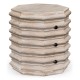 Octagon Limed Acacia End Table
