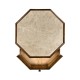 Octagon Rustic Walnut End Table