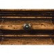Octagon Rustic Walnut End Table