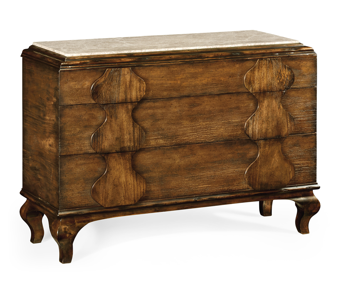 Rustic Walnut Chest of Drawers