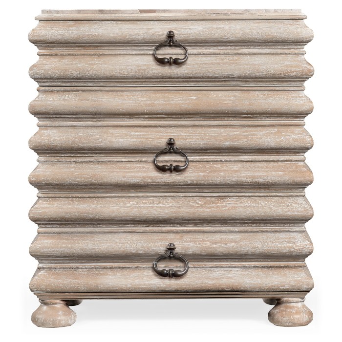 Rectangular Limed Acacia Chest of Drawers