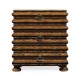 Rectangular Rustic Walnut Chest of Drawers