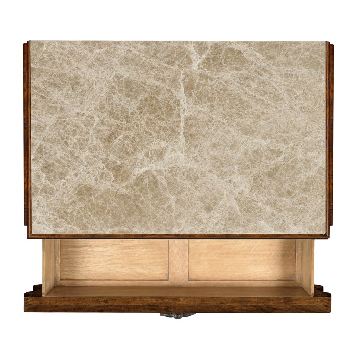 Rectangular Rustic Walnut Chest of Drawers