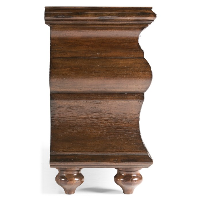 Large Rectangular Rustic Walnut Chest of Drawers