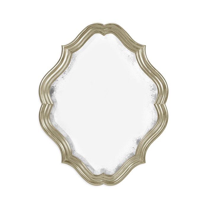 Oval antique mirror (Silver)
