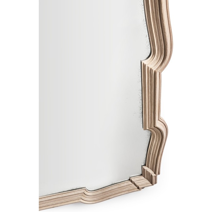 Limed Acacia Antique Mirror