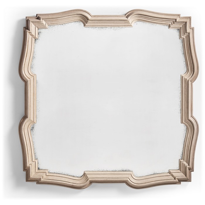 Limed Acacia Antique Mirror