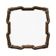 Rustic Walnut Antique Mirror