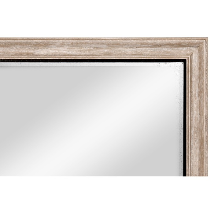 Rectangular Limed Acacia Antique Mirror