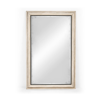 Rectangular Limed Acacia Antique Mirror