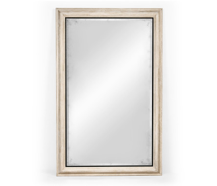 Rectangular Limed Acacia Antique Mirror