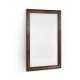 Rectangular Rustic Walnut Antique Mirror