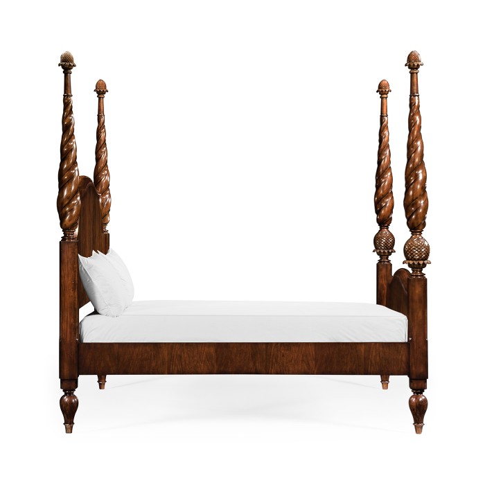 Four Poster Mahogany Cali King Bed