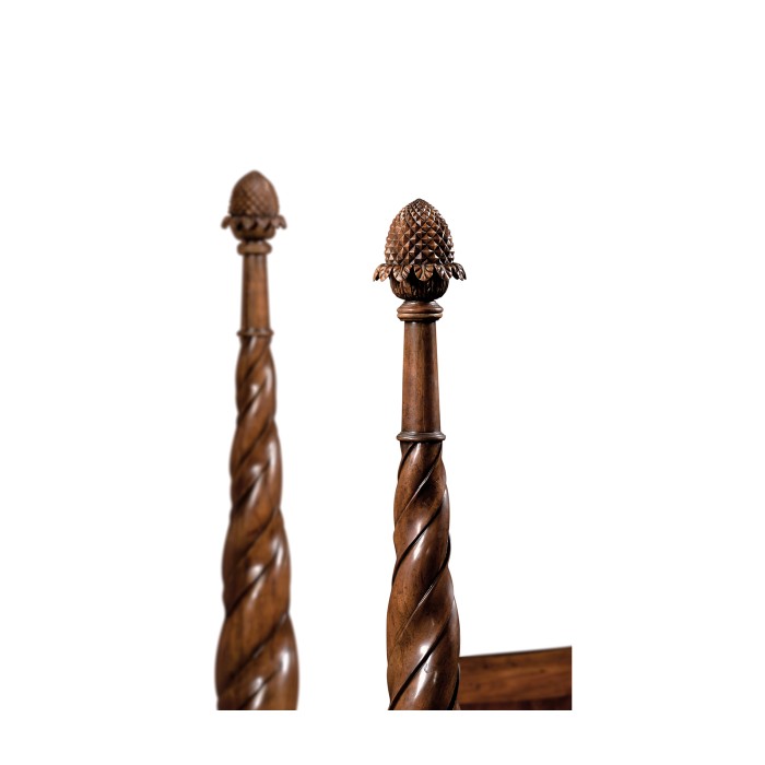 Four Poster Mahogany Cali King Bed