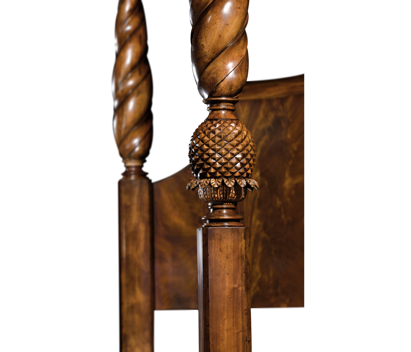Four Poster Mahogany Cali King Bed