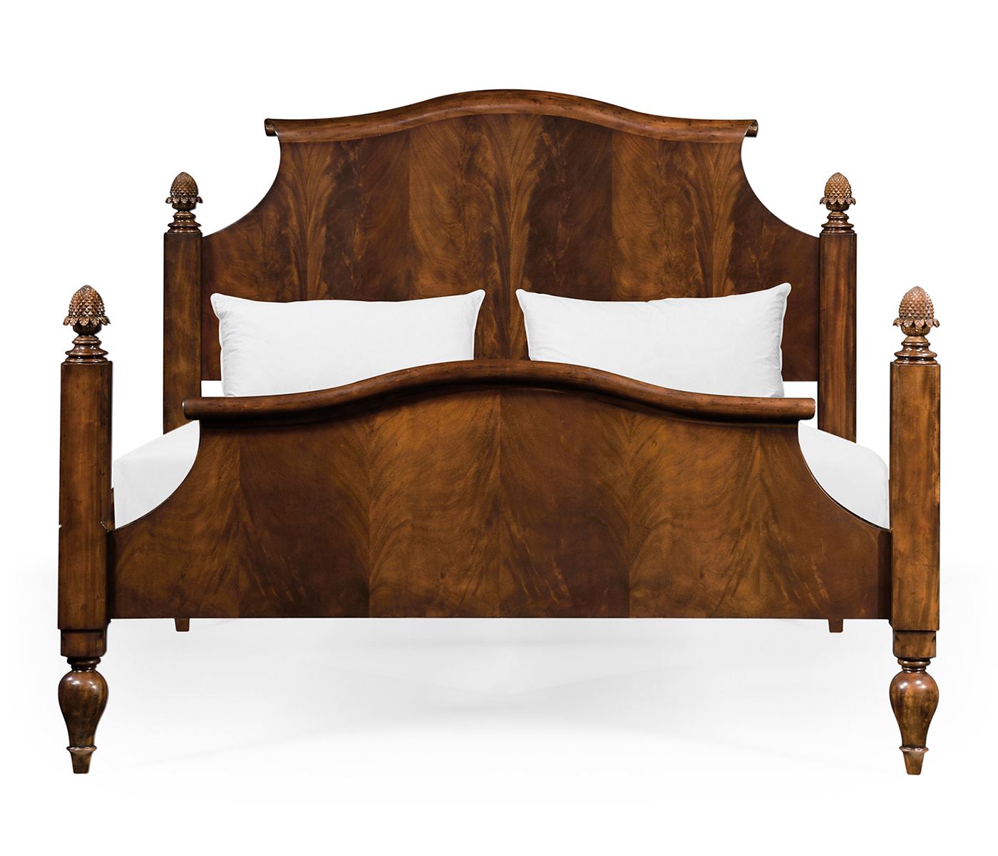 Four Poster Mahogany UK Queen Bed