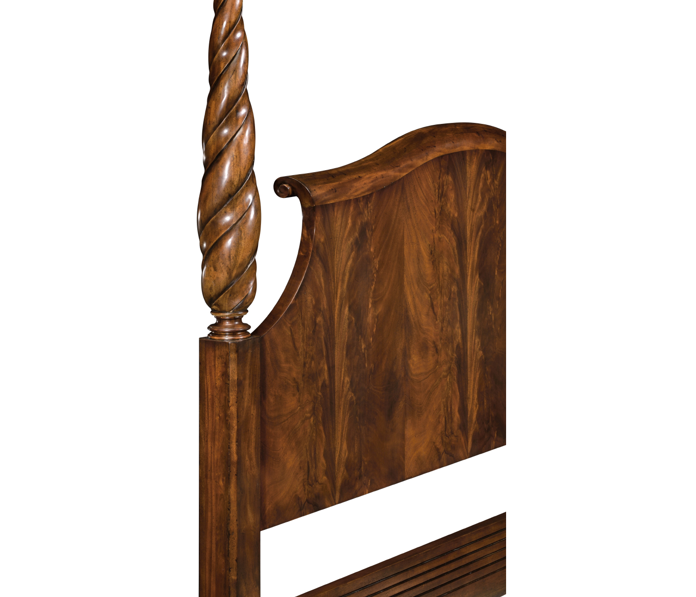 Four Poster Mahogany UK Queen Bed