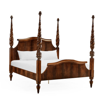 Four Poster Mahogany US King Bed