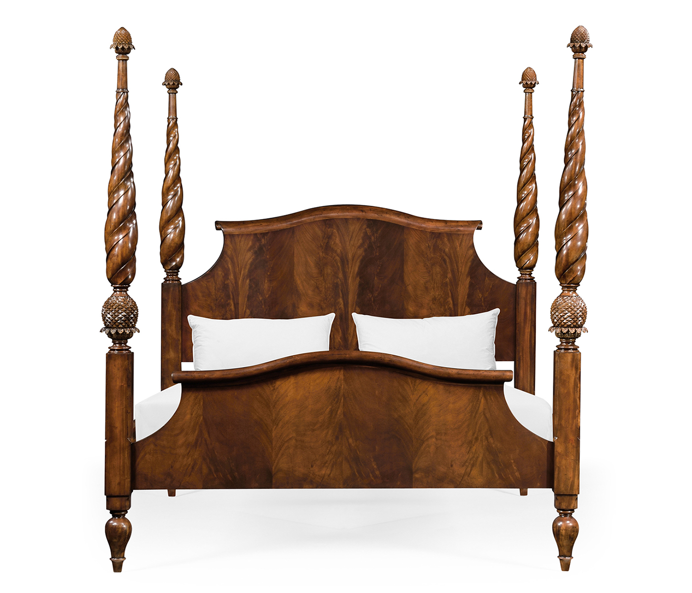 Four Poster Mahogany US Queen Bed