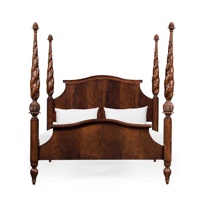 Four Poster Mahogany US Queen Bed