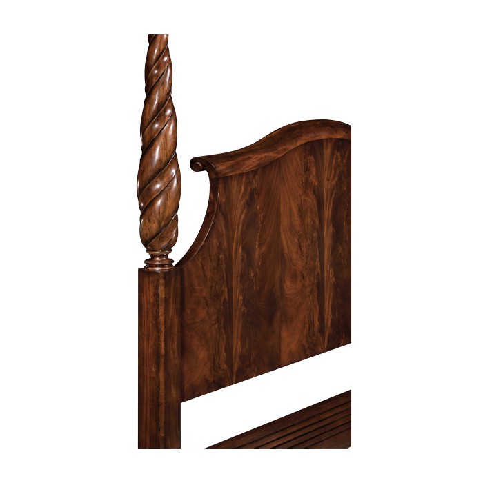 Four Poster Mahogany US Queen Bed