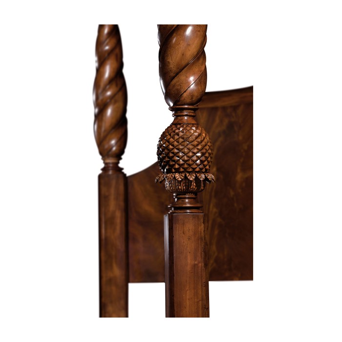 Four Poster Mahogany US Queen Bed