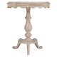 Round Limed Acacia Lamp Table