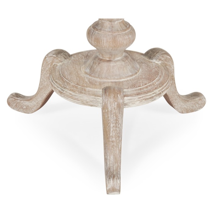 Round Limed Acacia Lamp Table
