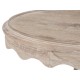 Round Limed Acacia Lamp Table