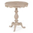 Round Limed Acacia Lamp Table
