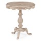 Round Limed Acacia Lamp Table