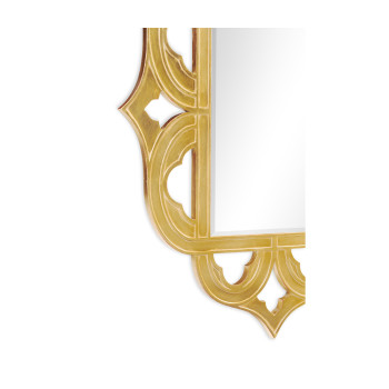 Gilded antique gold-leaf mirror