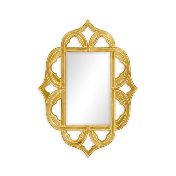 Gilded antique gold-leaf mirror