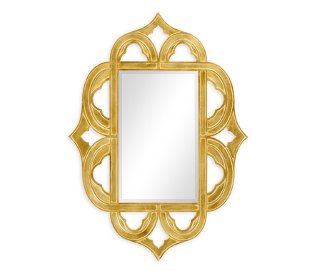Gilded antique gold-leaf mirror